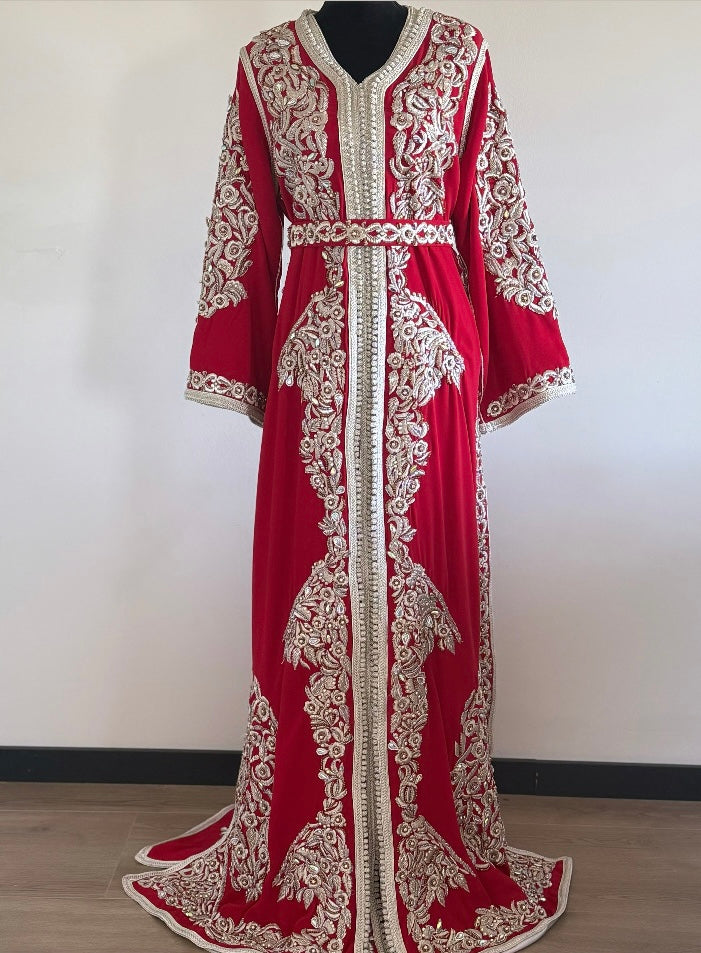 Takchita Silver in Red