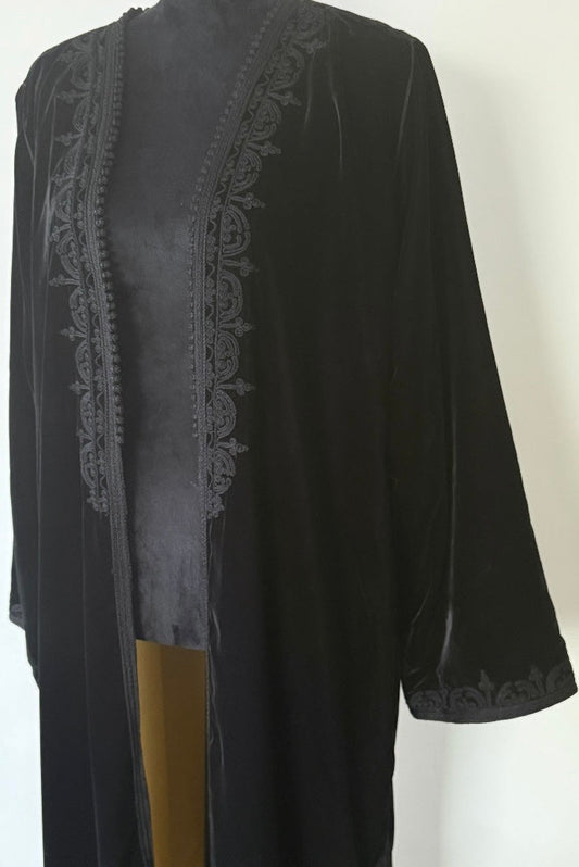 Abaya Mobra Beige Gold