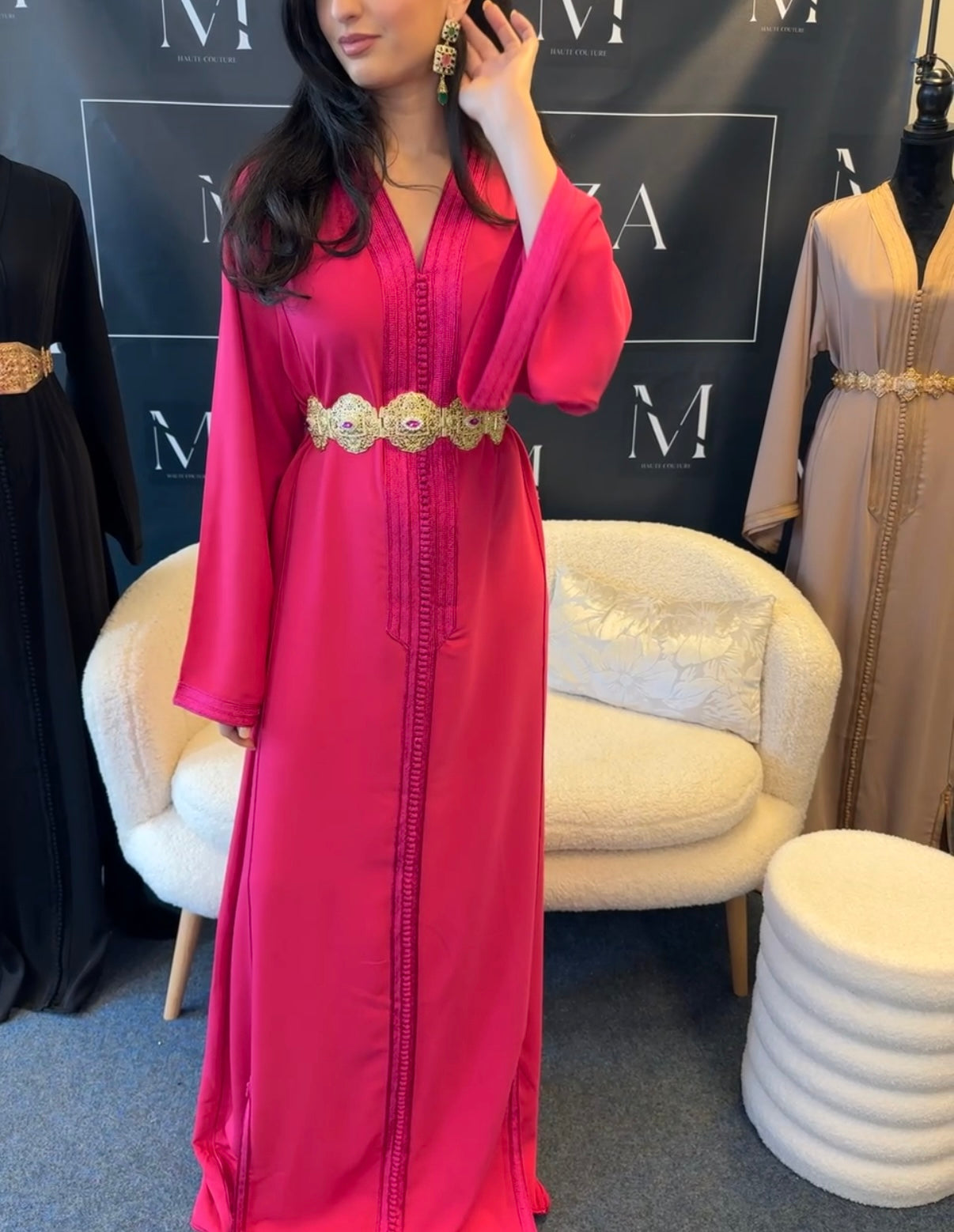 Timeless Caftan in Fuchsia