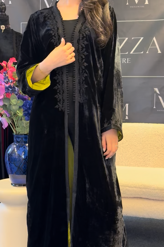 Abaya Mobra Bright Yellow Green