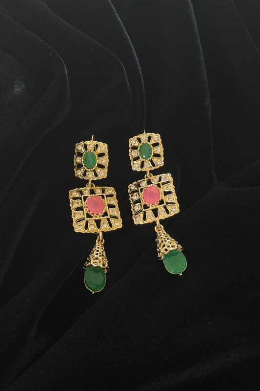 Royal Square Earrings