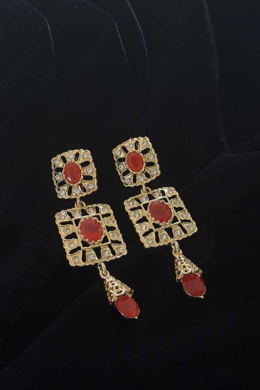 Royal Square Earrings
