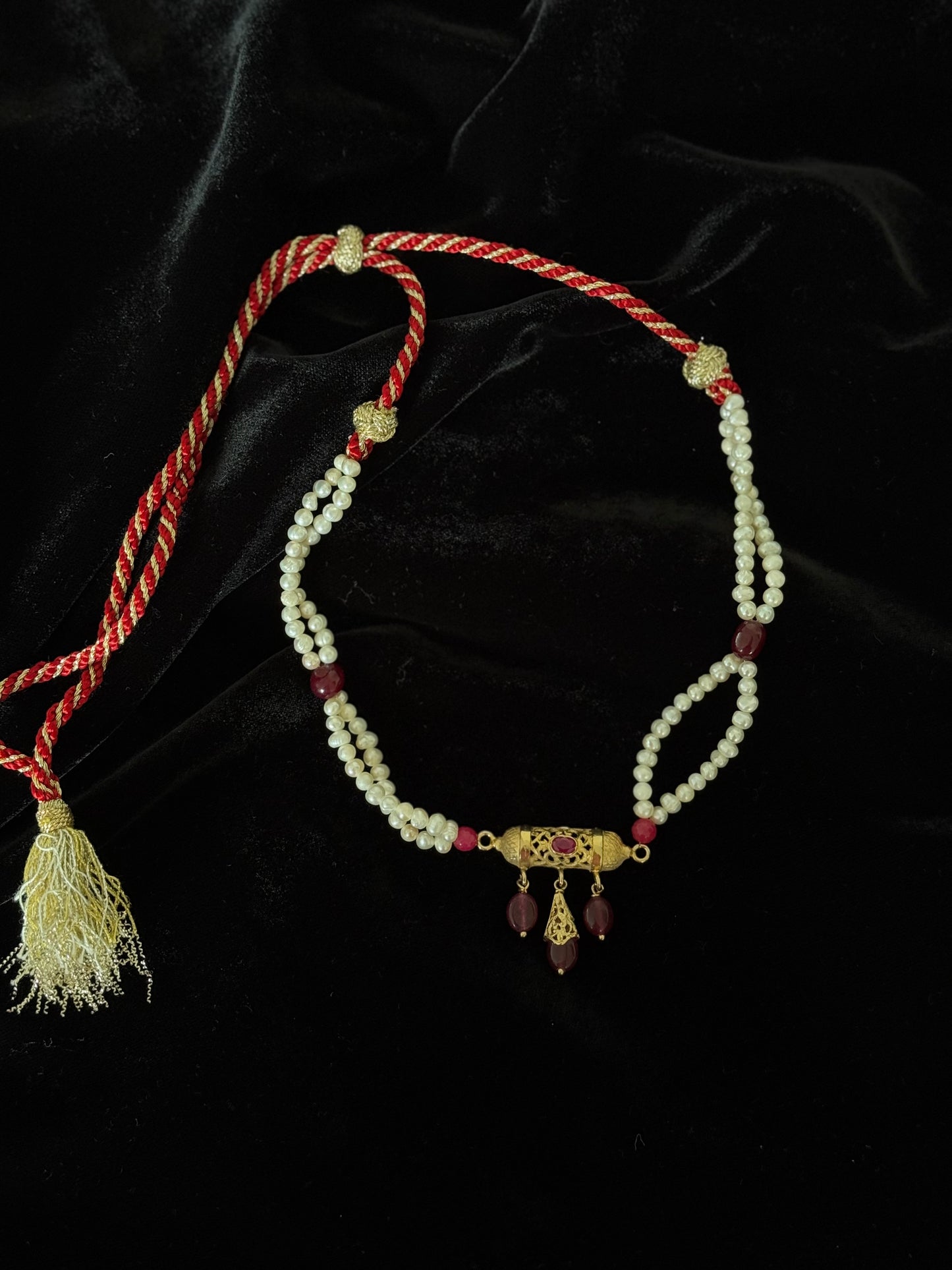 Beldi Pearl Rose Necklace