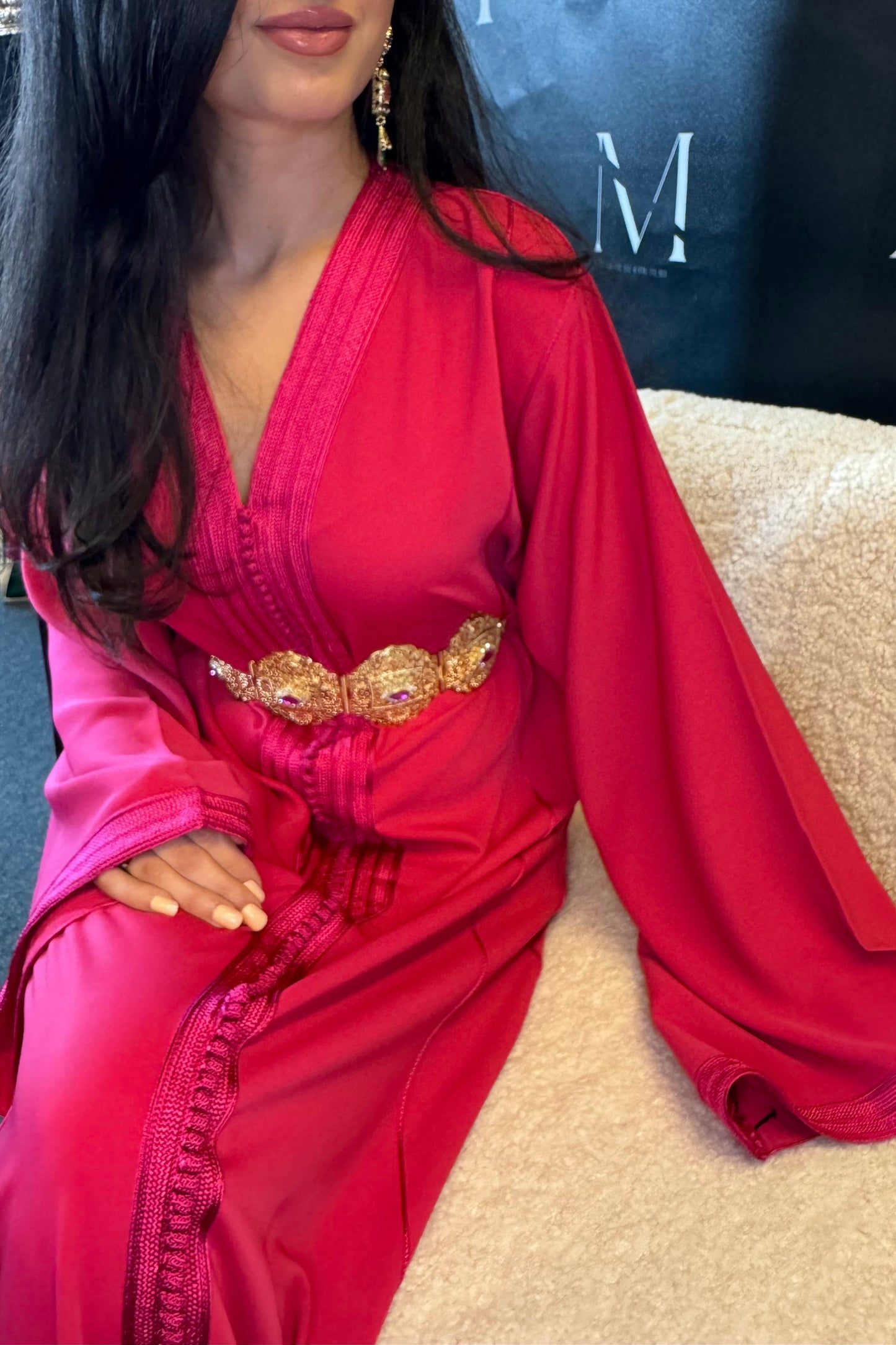 Timeless Caftan in Fuchsia