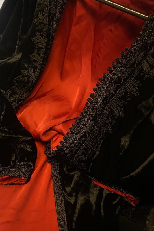 Abaya Mobra Bordeaux Red