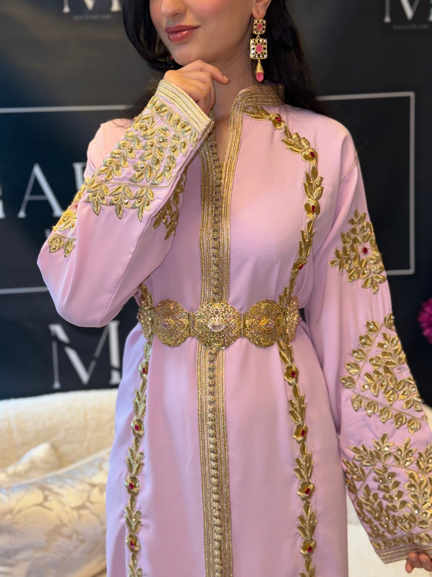Caftan Tarz in Soft Pink
